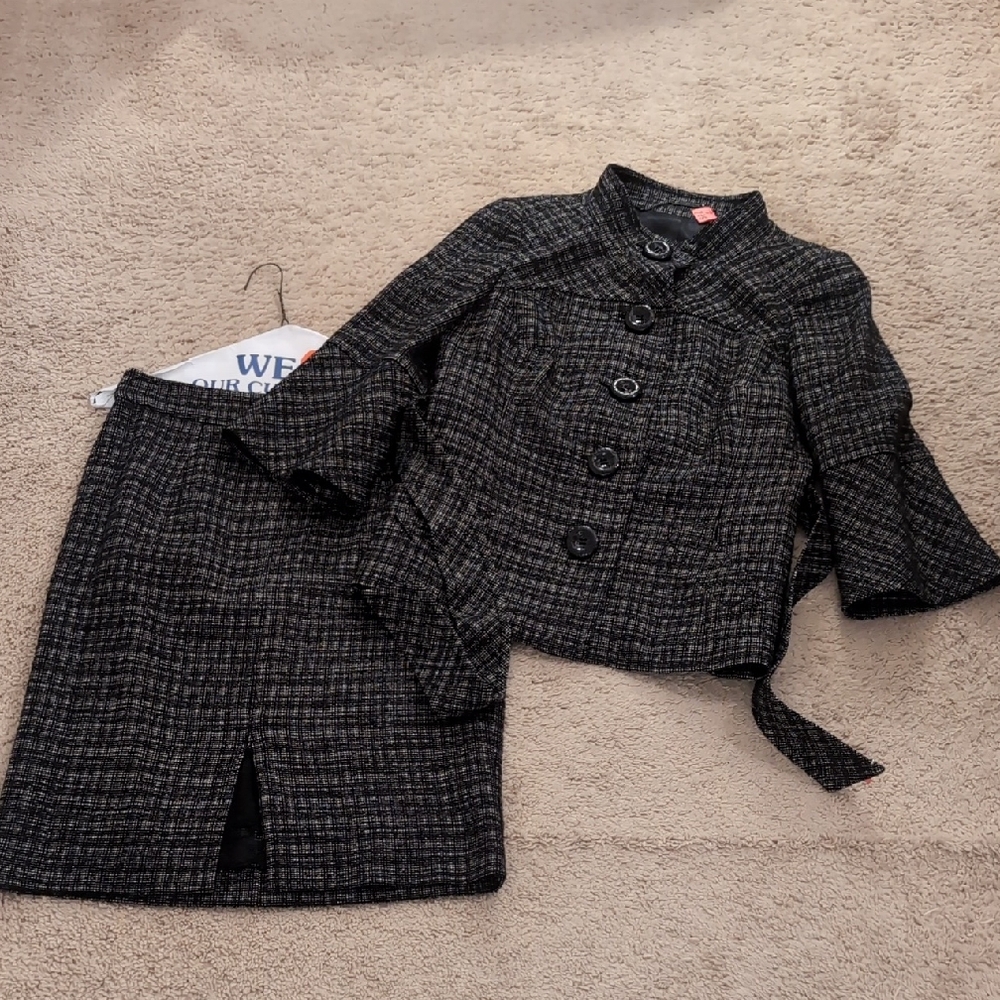 Trina Turk Black and White Tweed Fabric